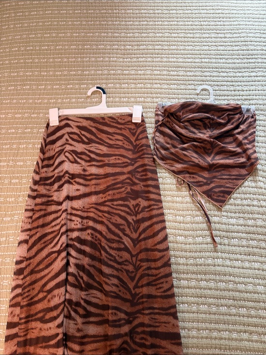 Princess Polly Dresses & Skirts - Princess Polly Brown & Black Tiger-Print Skirt Set